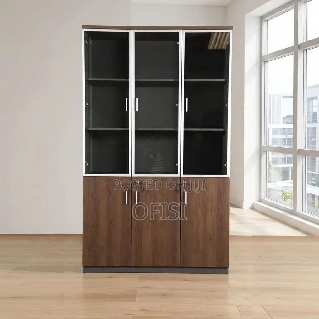 Office Cabinet; 3-Door Advance Wooden Office Cabinet