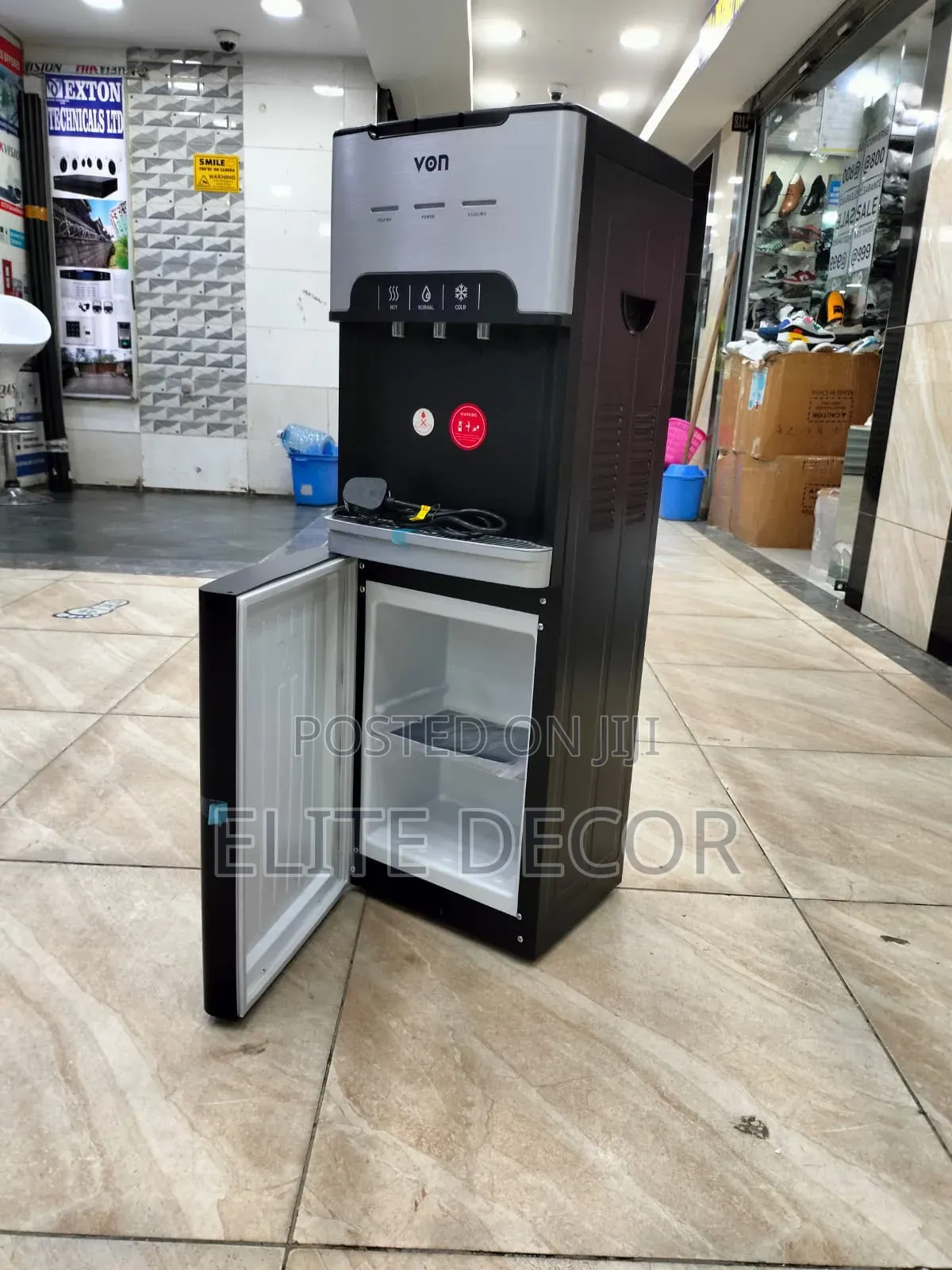 Von 3-Tap Top Load Water Dispenser (Hot, Cold Normal)