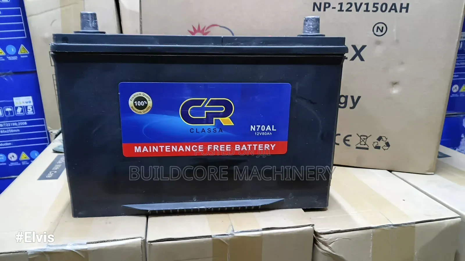CR N70AL 80ah Free Maintenance Car Battery