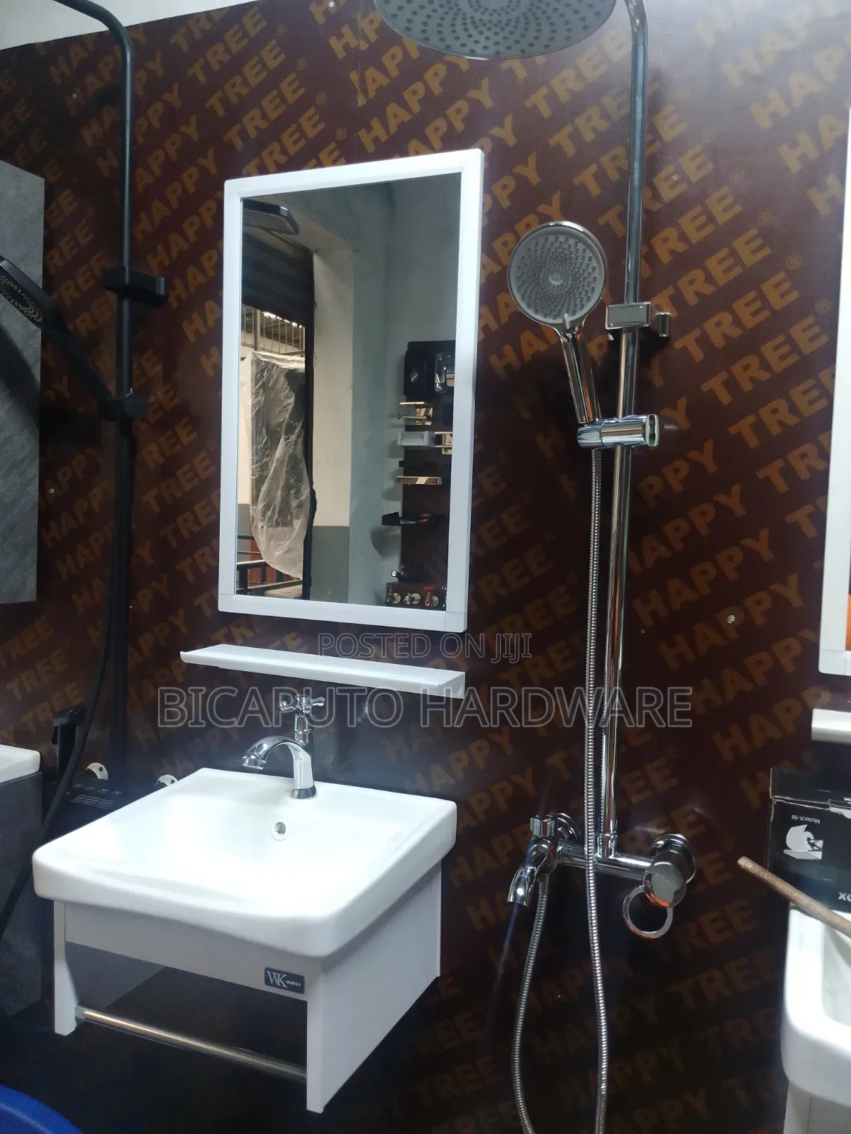 Vanity Cabinet White With Mirror
