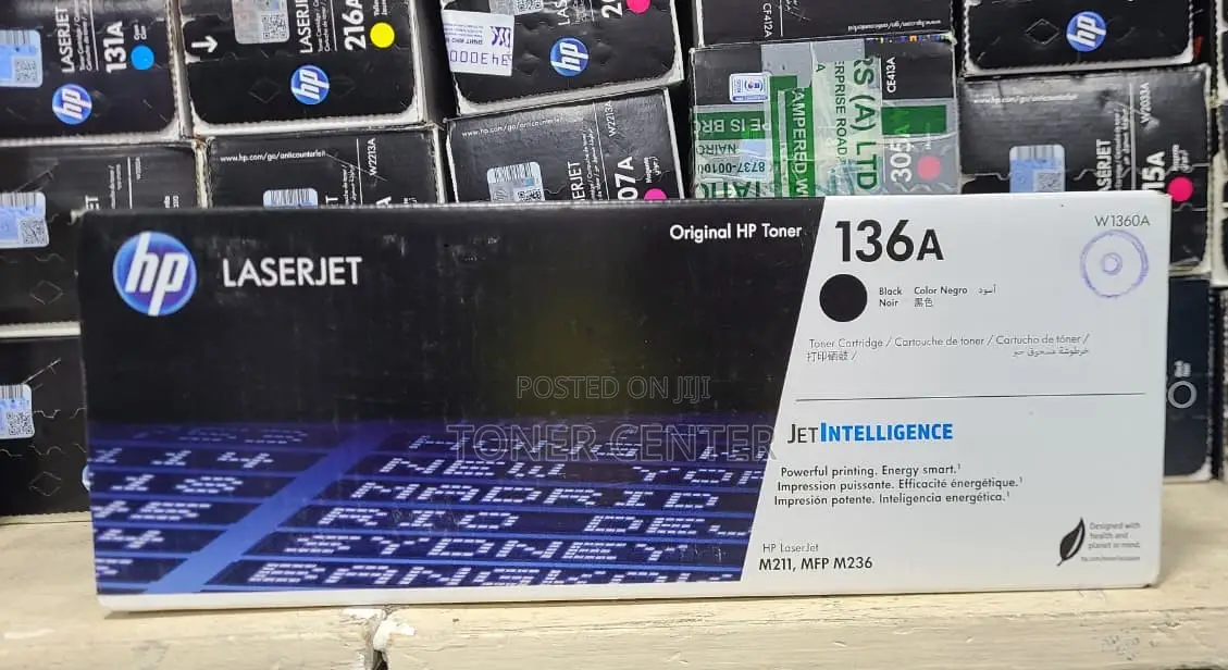 HP 136A Standard Yield Black Toner Cartridge (W1360A)