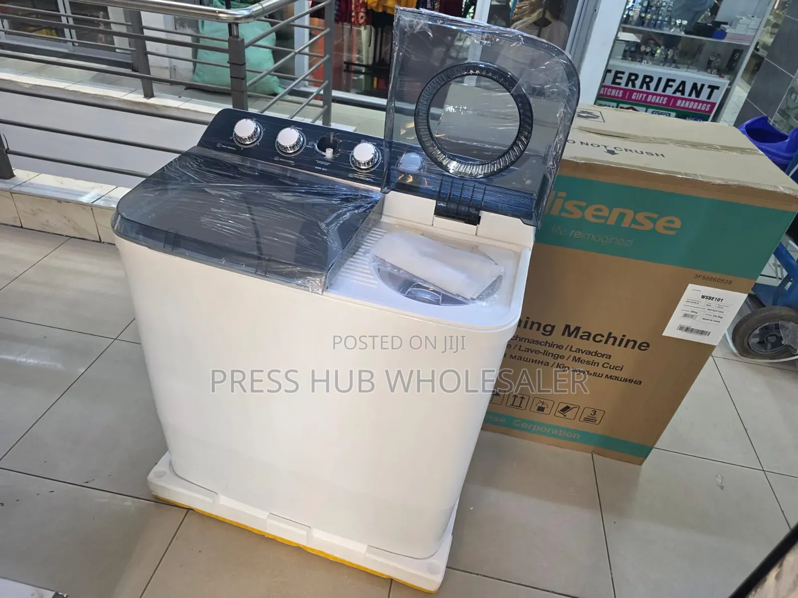 Hisense 10KG Twin Tub Semi-Automatic Washing Machine –Wash Spin