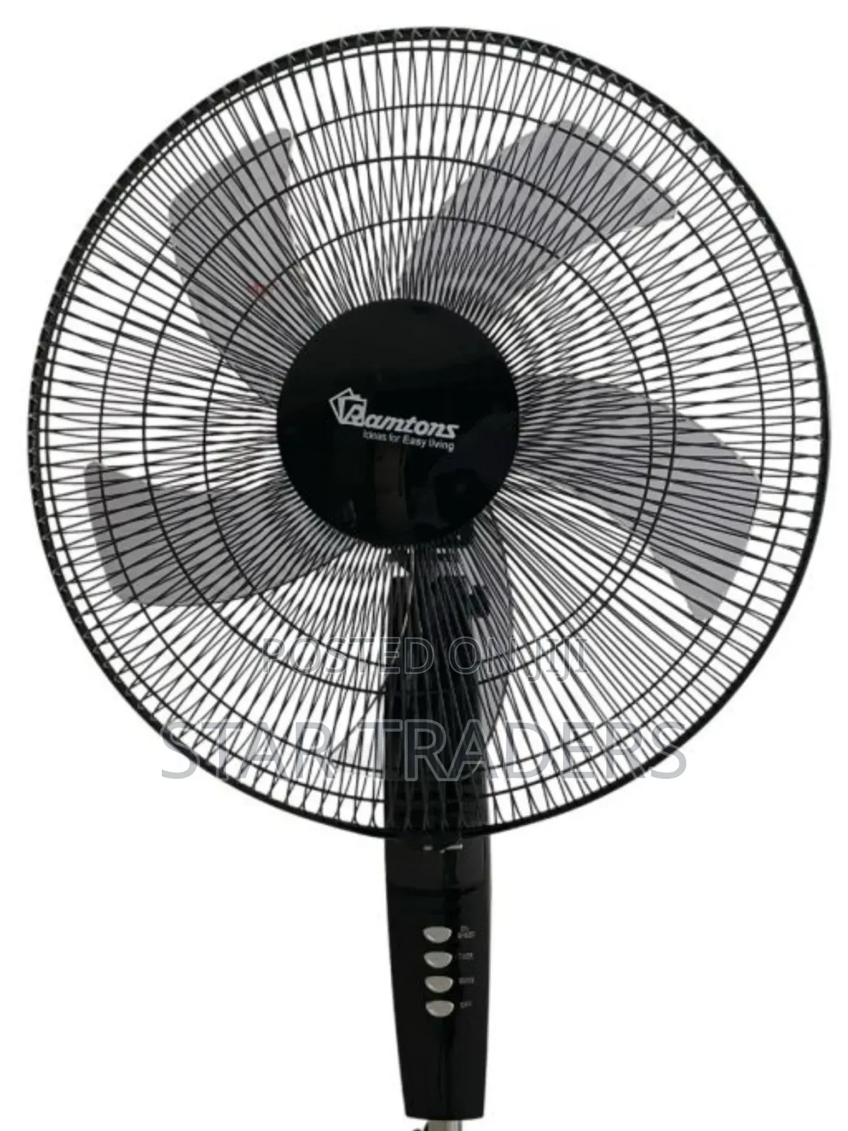 Ramtons RM/572 - Black Econo Standing Fan - 3 Speed
