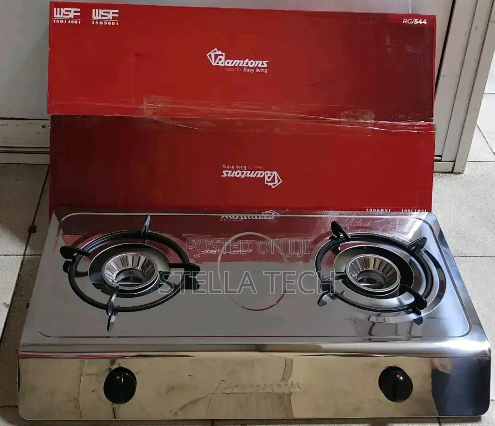 Ramtons Rg/544 Double Burner Gas Cooker