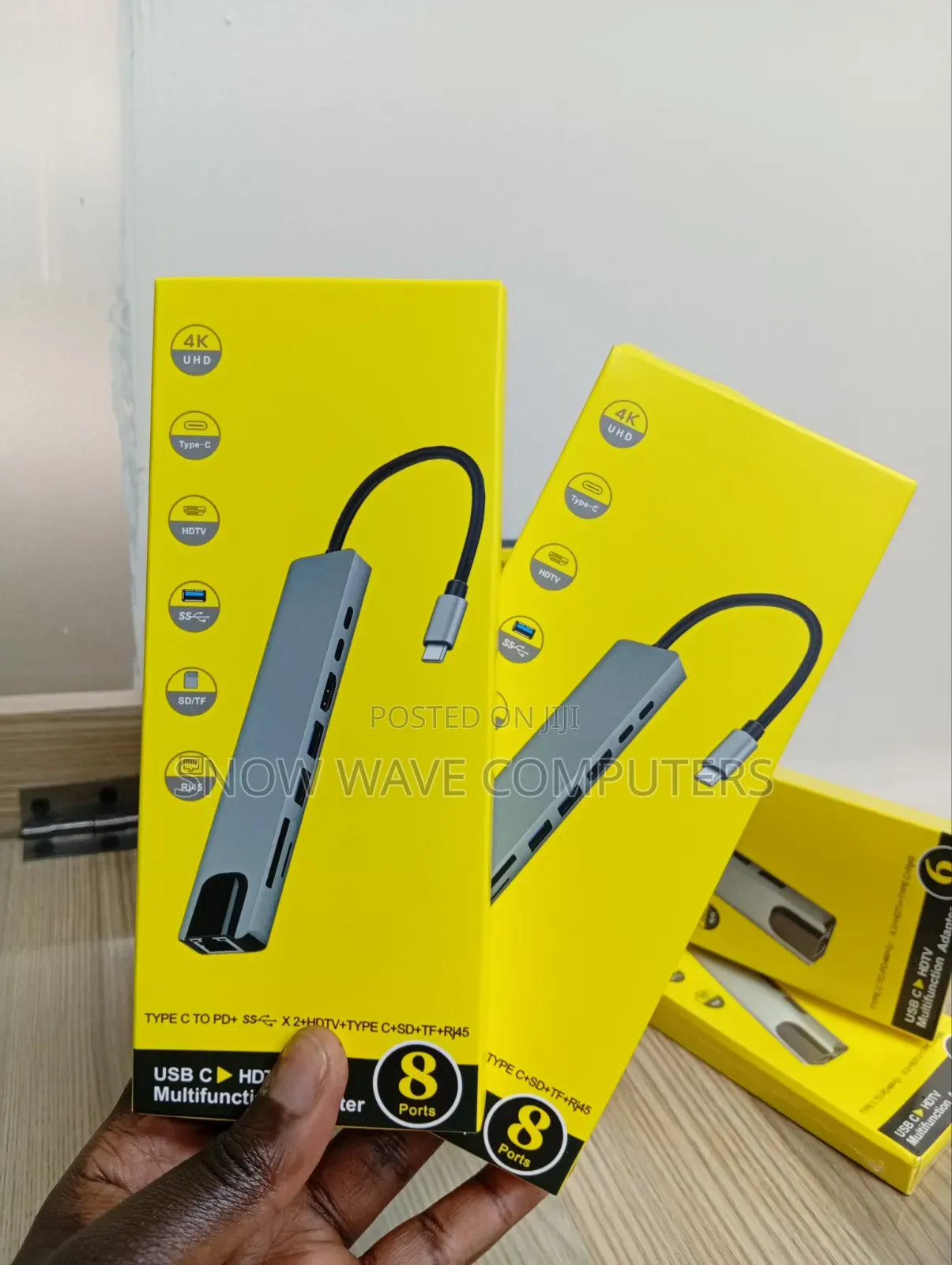 Type C 8 Ports to HDMI, 8 in 1 USB C Hub