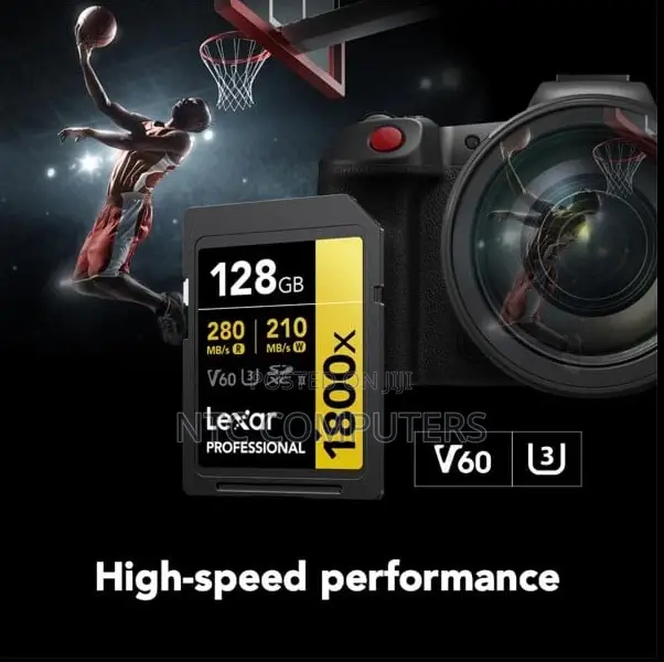Lexar 128GB 280 MBPS Professional 1800x UHS-II SDXC Memory Card (GOLD)