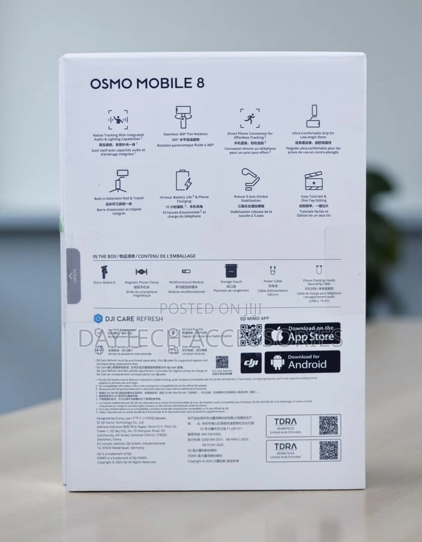 DJI Osmo Mobile 8P Smartphone Stabilizer With Built-in Display.