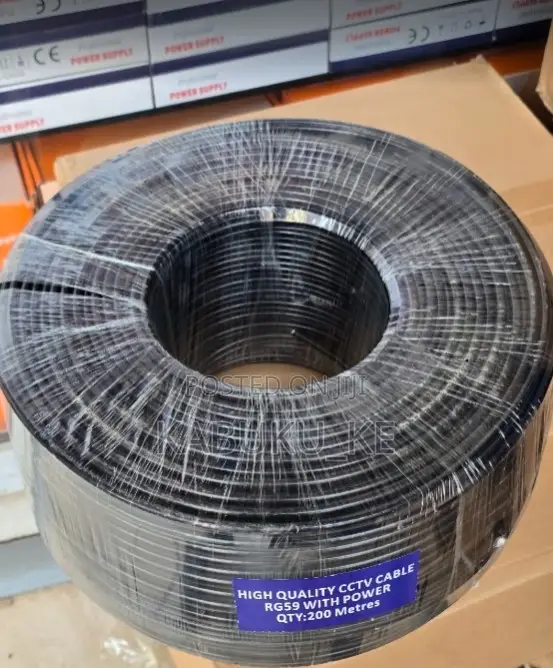 Coaxial RG59 With Power (200M) Cable 200 Meters Roll