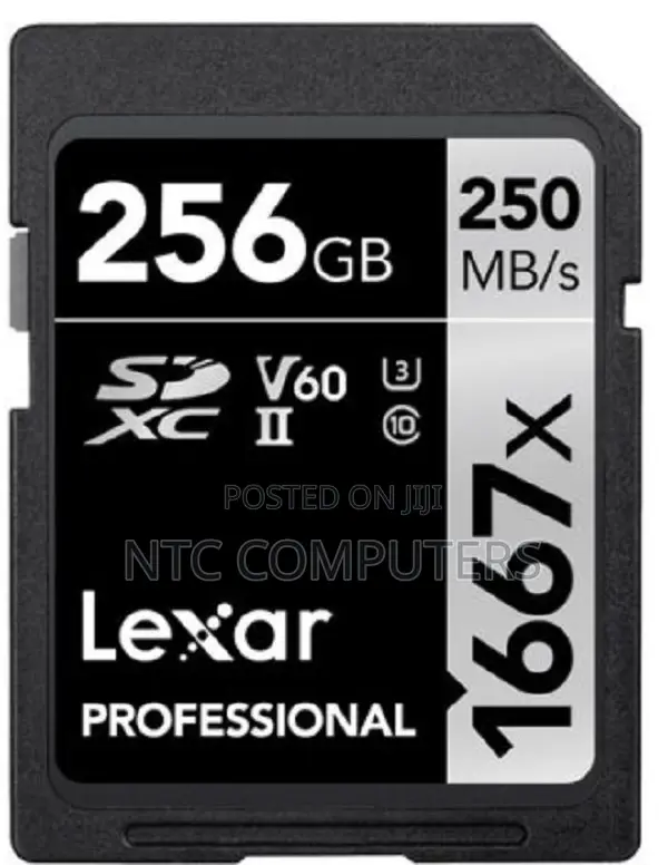 Lexar 256GB 250 MB/s Professional 1667x UHS-II SDXC Memory Card