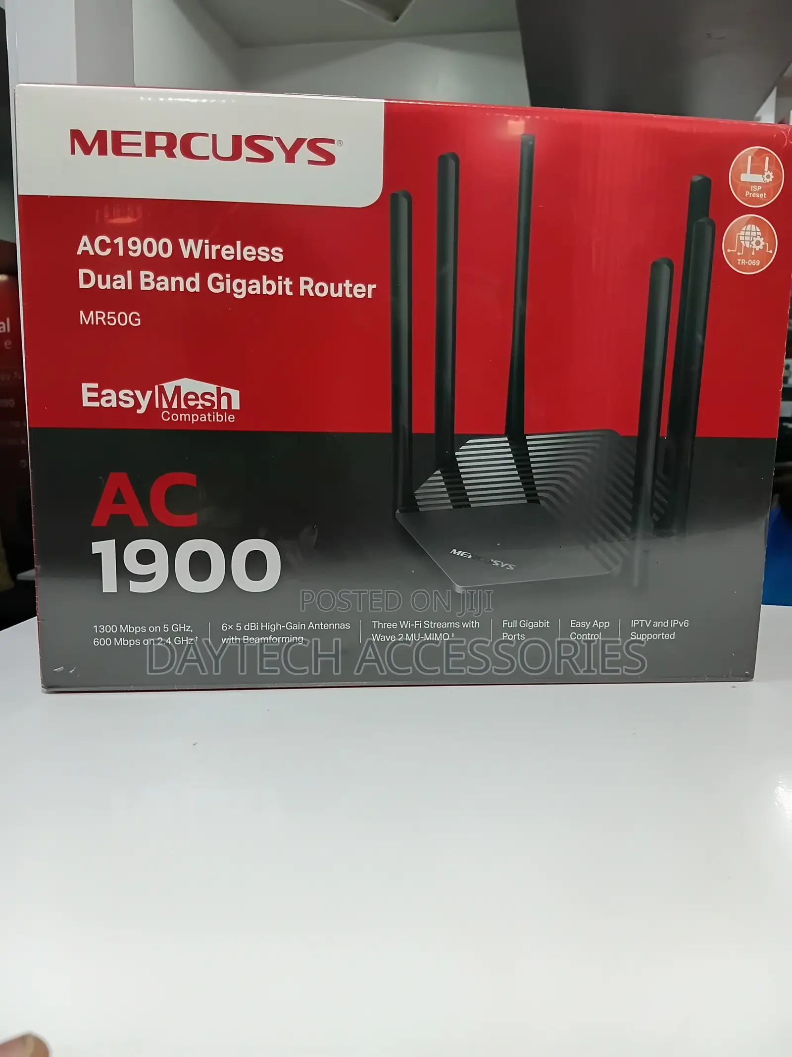 Mercusys MR50G WiFi Router AC1900 Dual Band 3x RJ45 1000Mb/S.
