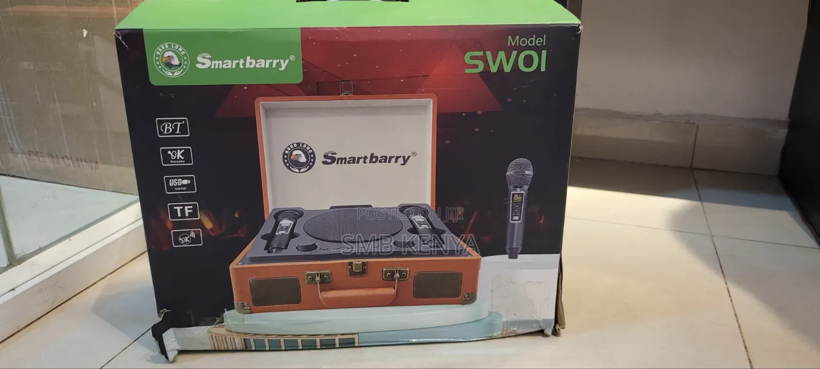 SWO1 Portable Karaoke Speaker With 2 Microphones