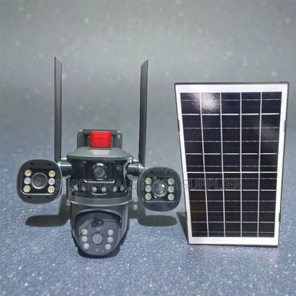 V380Pro 20MP 4G PTZ Rotating Triple Lens Solar Camera Motion Recording
