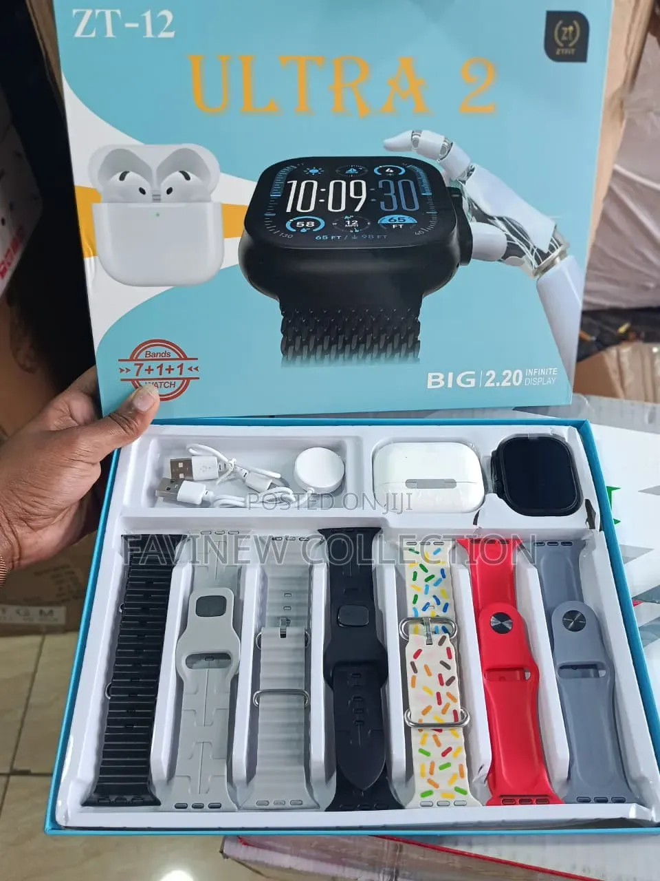 ZT-12 ULTRA 2 7 IN 1 Smart Watch Plus FREE EARPODS