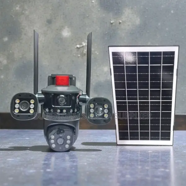 V380Pro 20MP 4G PTZ Rotating Triple Lens Solar Camera Voice Monitoring