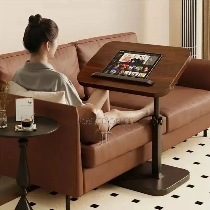 Adjustable C - Shaped Side Stool/ Laptop Table Size: 40*30*(45-80)