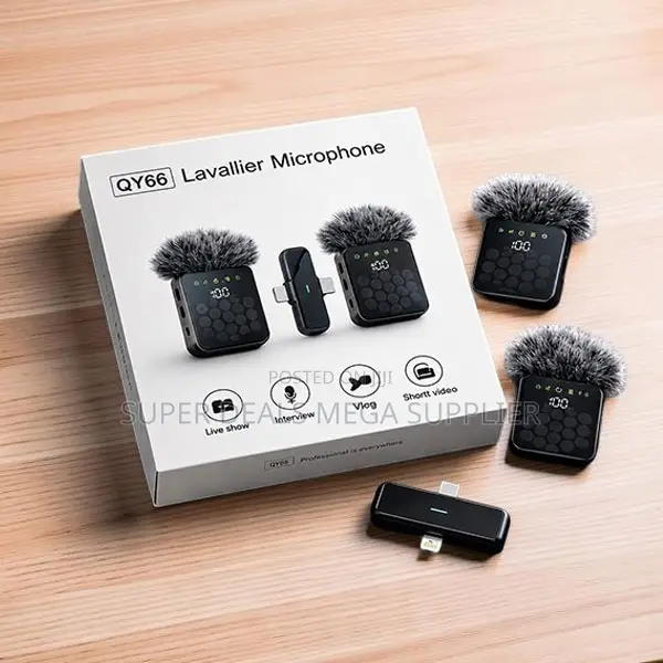 Advanced Smart 3 in 1 Dual Mics Wireless Lavalier Microphone