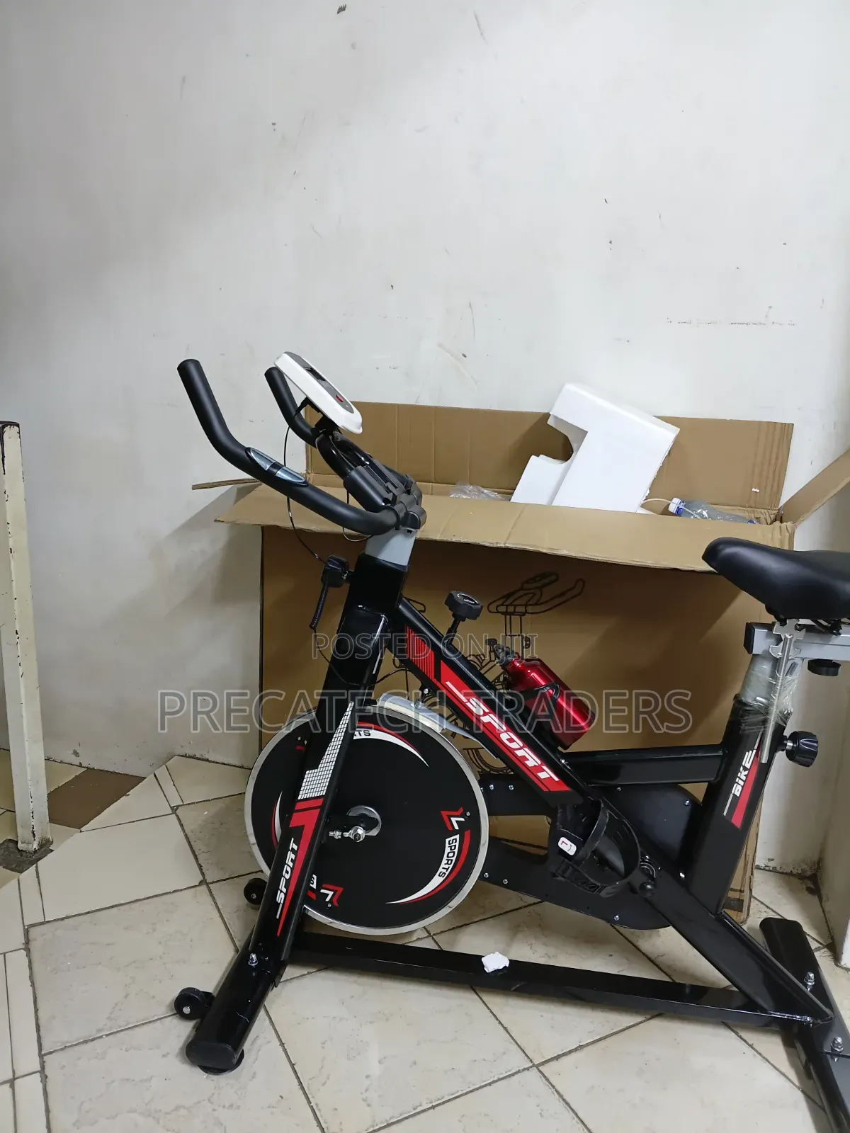 Adjustable Stationary Exercise Bike for Home Gym