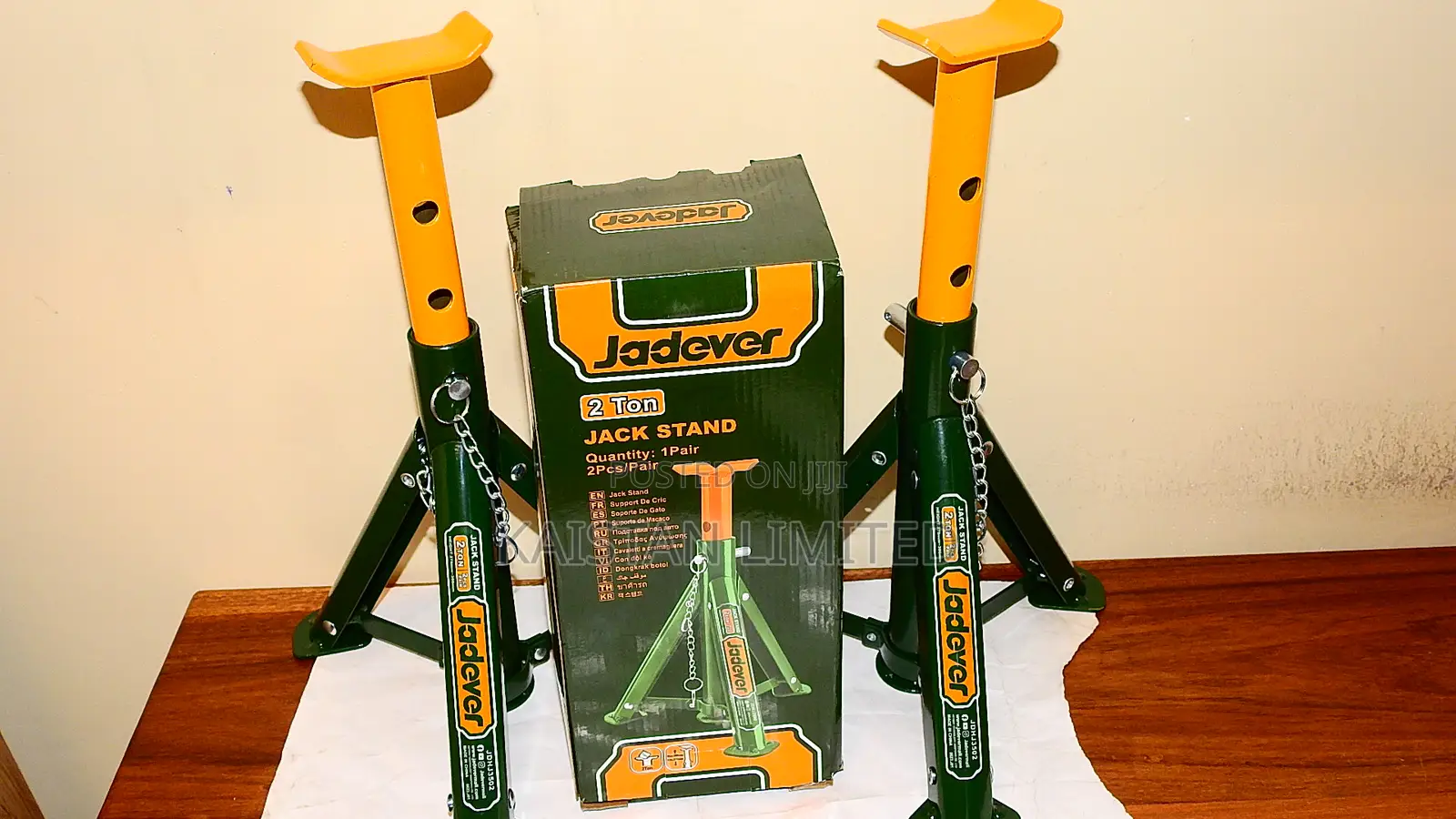 Jadever 3Ton Mechanics Car Jack Stand Pair - Professional Safety Lift3