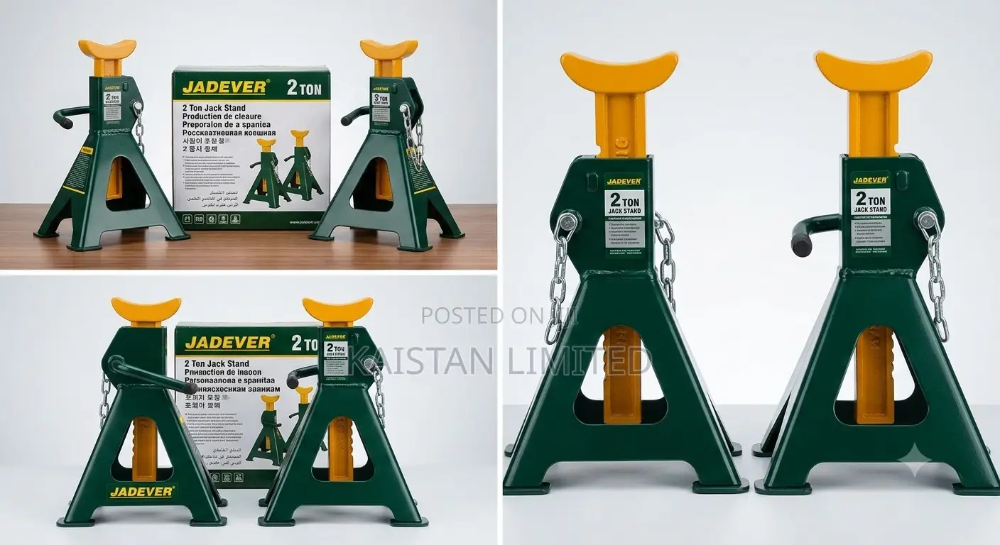 Jadever 3Ton Mechanics Car Jack Stand Pair - Professional Safety Lift3