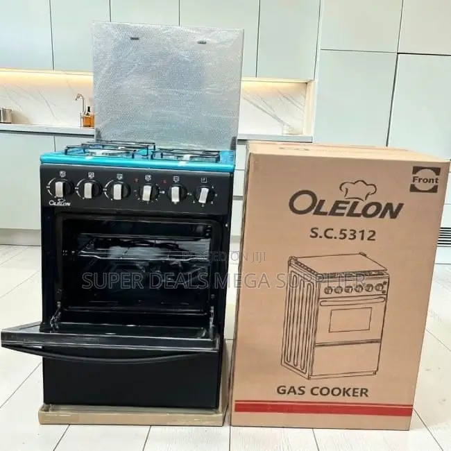 Professional-Grade Free Standing 4 Gas Cooker Burner + Electric Oven