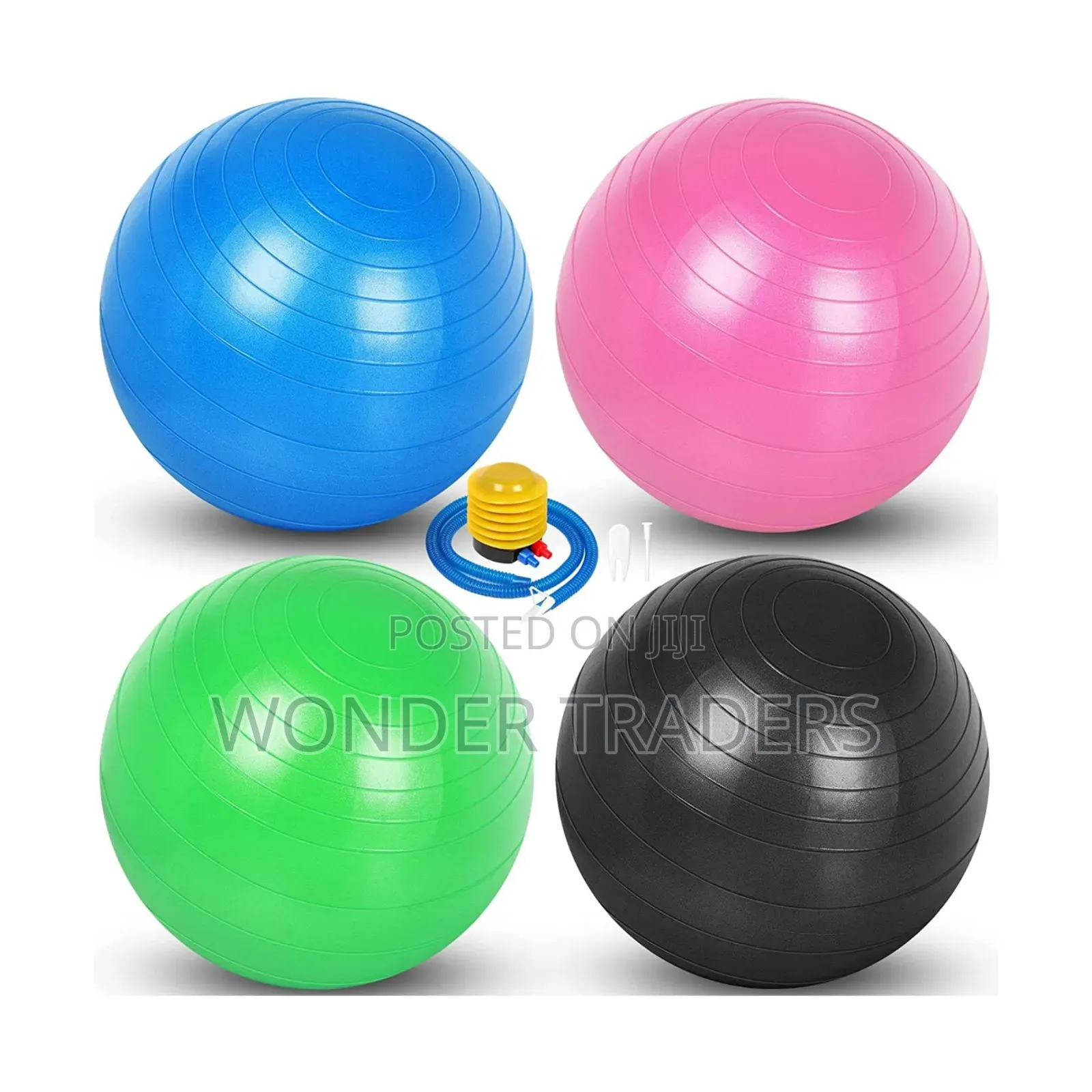 Anti-Burst Yoga Ball for Physical Fitness Exercises PLUS a FREE. 75cm
