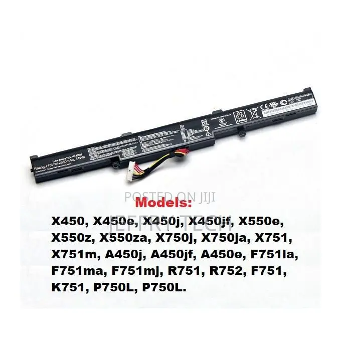 A41-X550e Battery for ASUS X750j, X750ja, X751, X751m, A450j, A450jf,
