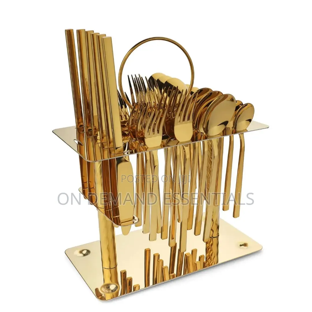 Luxury 36pcs Gold Cutlery Set