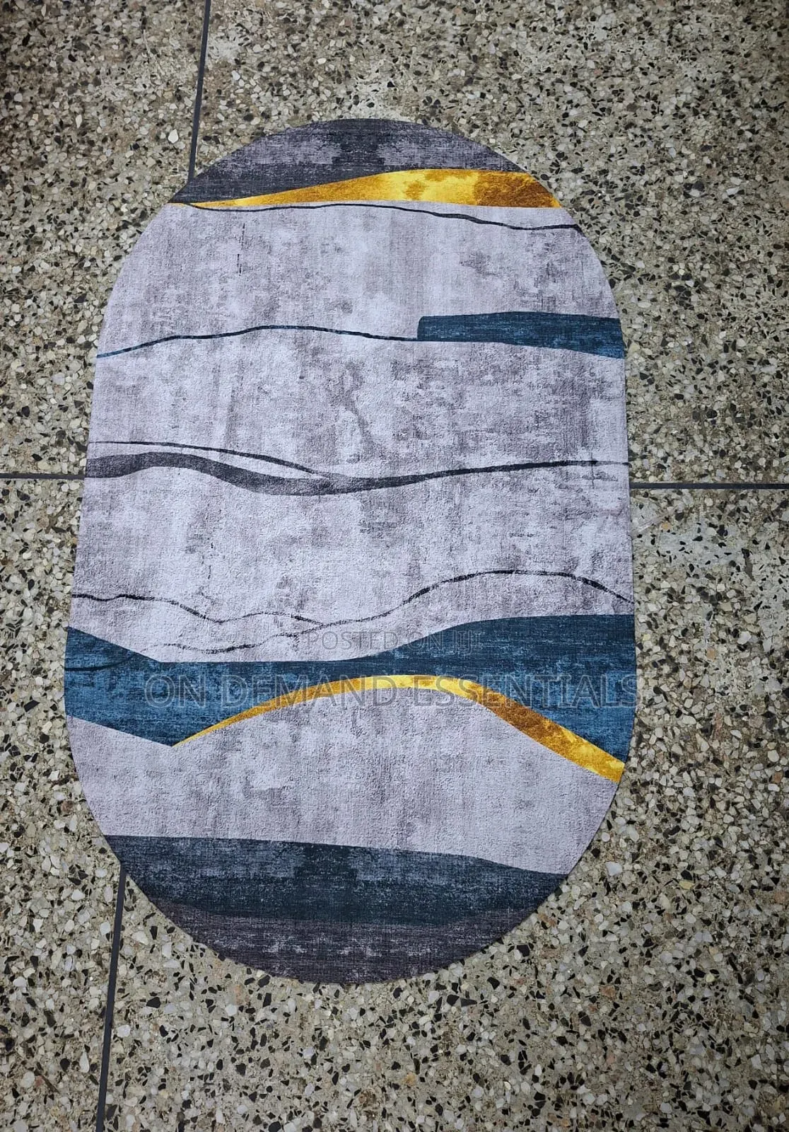Big Size Oval 48*78cm* Bathroom/ Door Mats With Rubber Underside