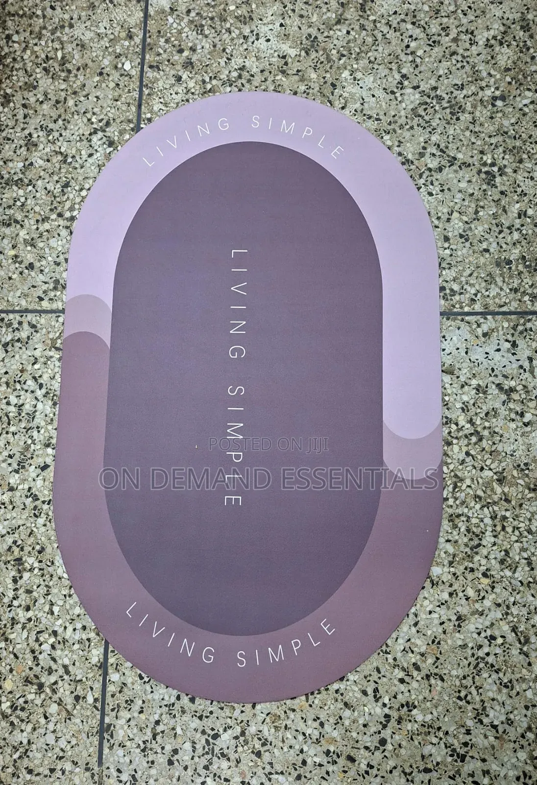 Big Size Oval 48*78cm* Bathroom/ Door Mats With Rubber Underside