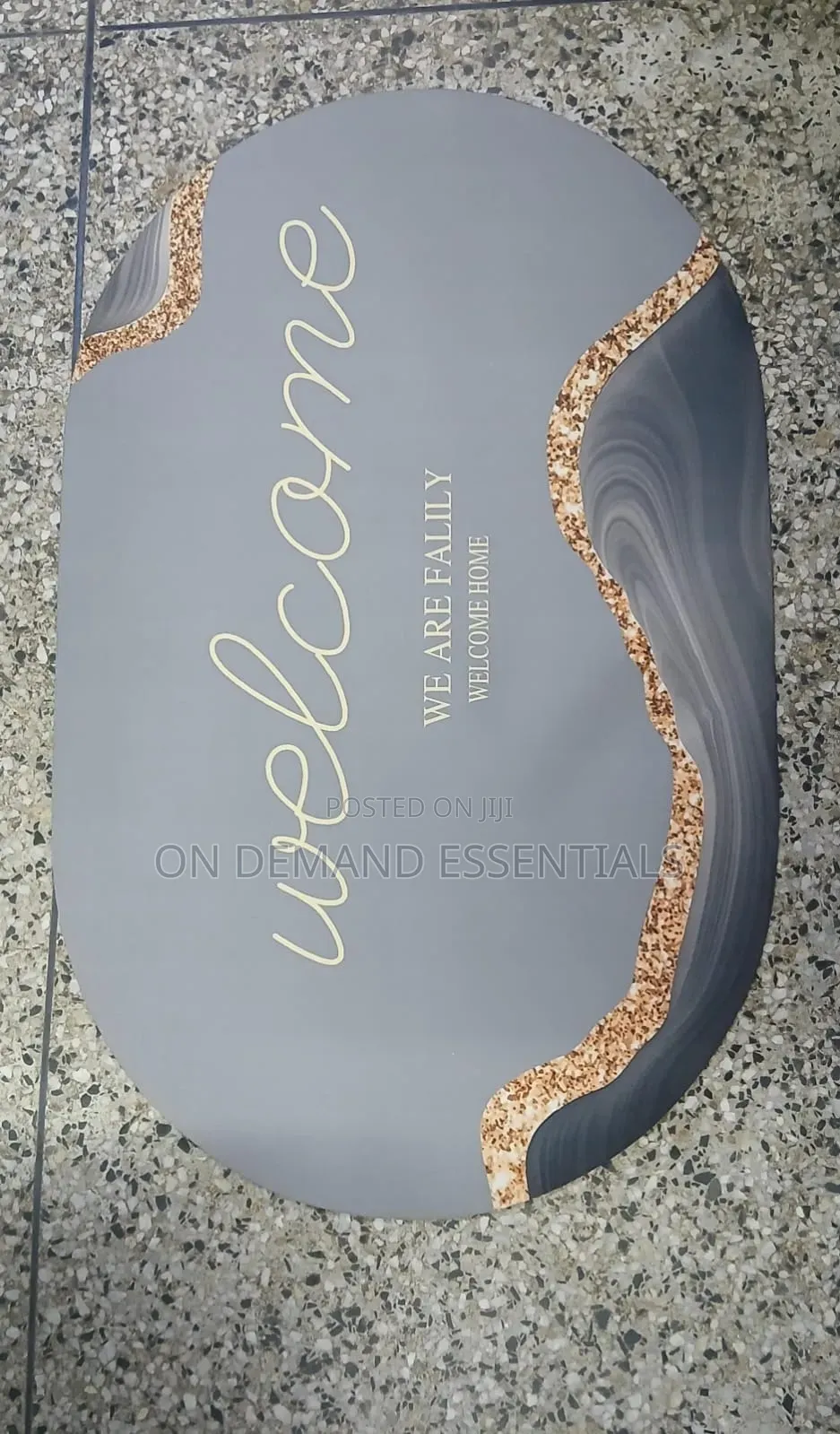 Big Size Oval 48*78cm* Bathroom/ Door Mats With Rubber Underside