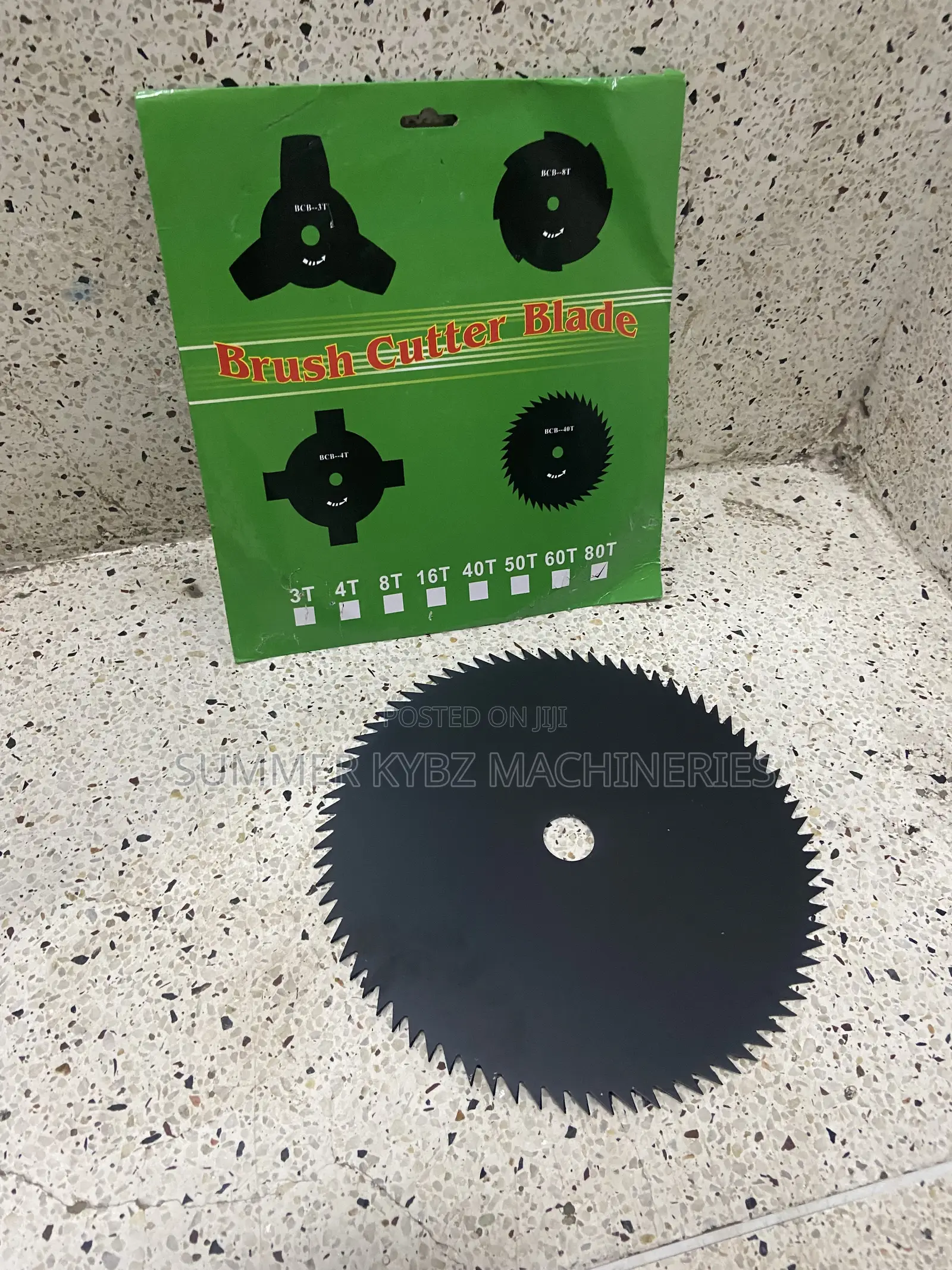 80-Tooth (80T) Black Brush Cutter Blade