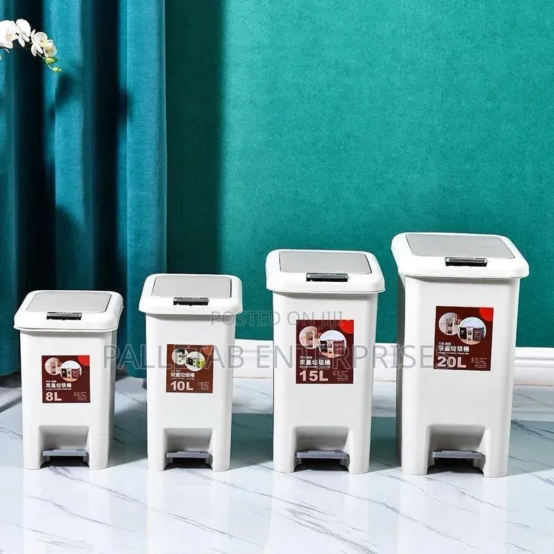 Modern Pedal and Push Bins