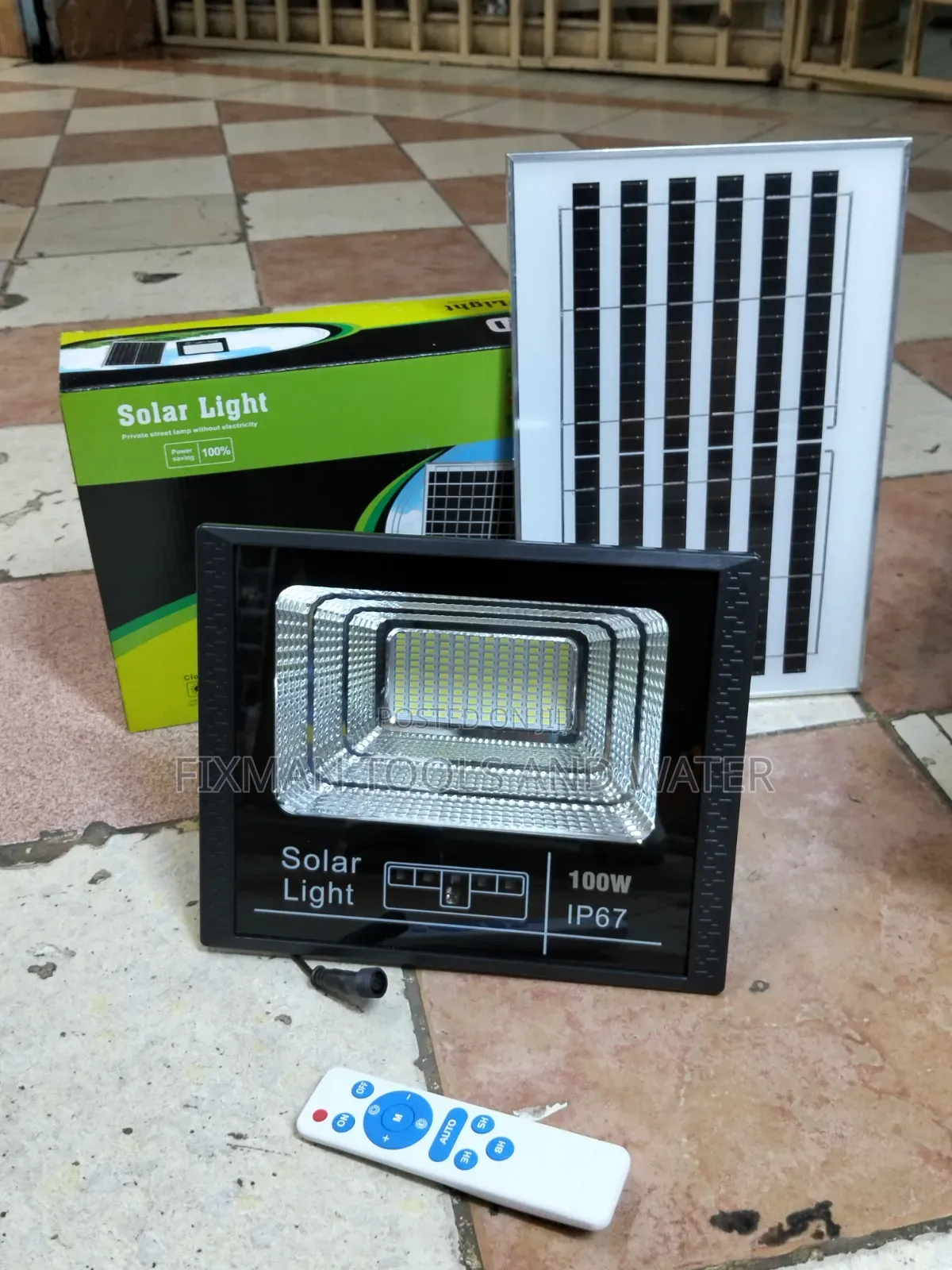 Top Security Floodlights 100watts With Panel and Holder Ip68