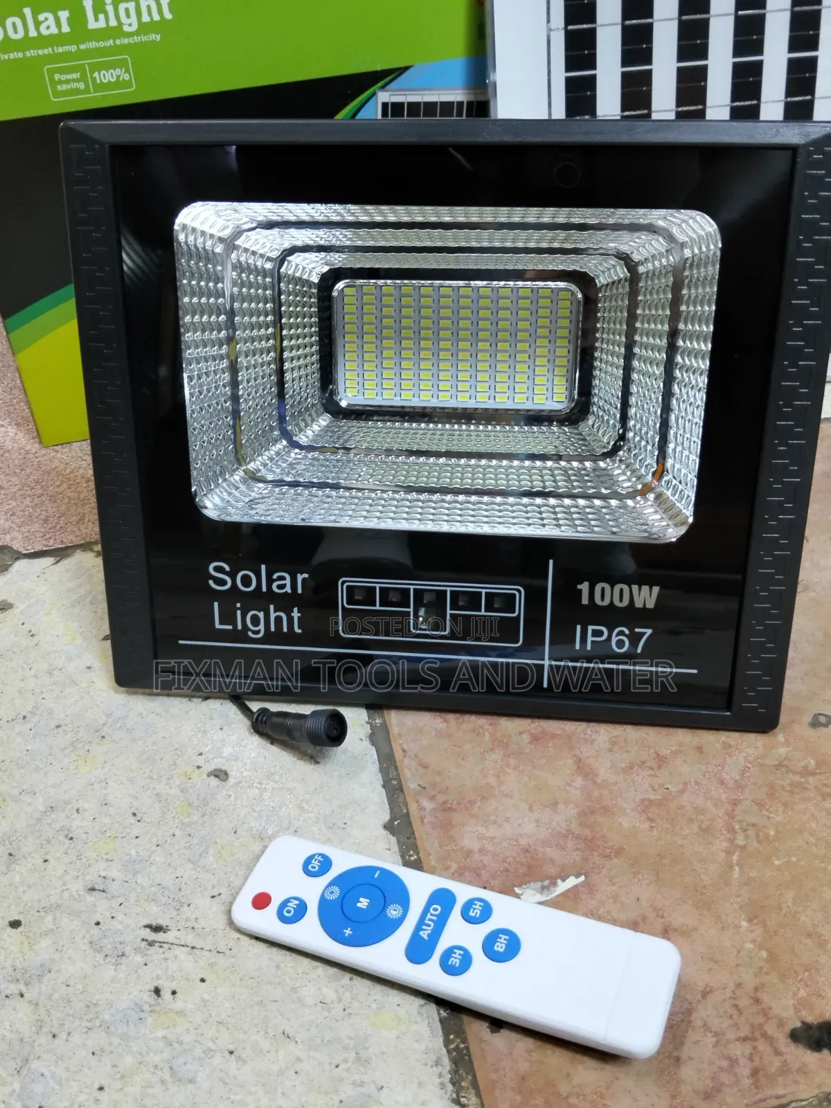 Top Security Floodlights 100watts With Panel and Holder Ip68