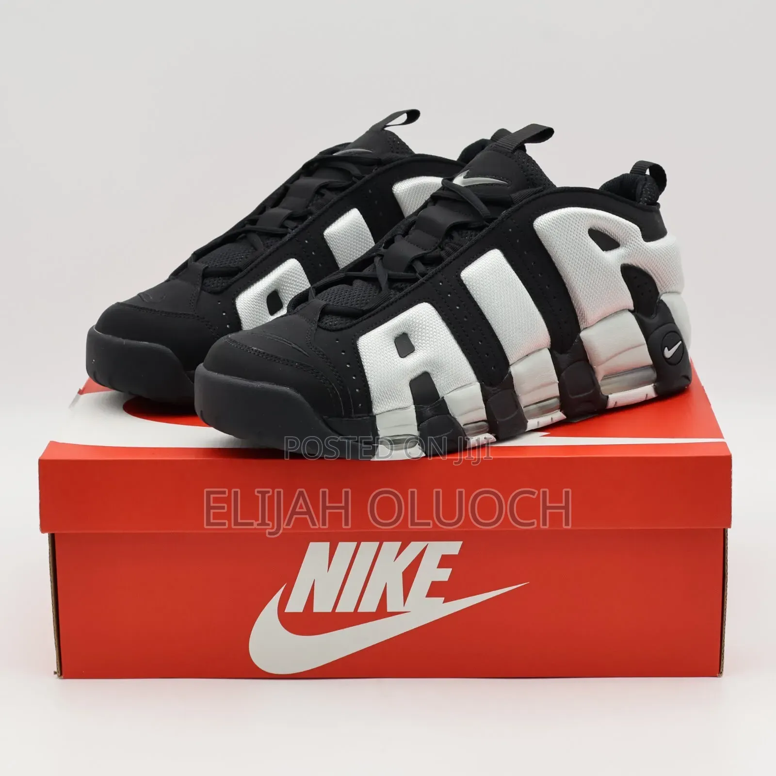 Nike Air Max Uptempo “White Photon “ Quality Leather