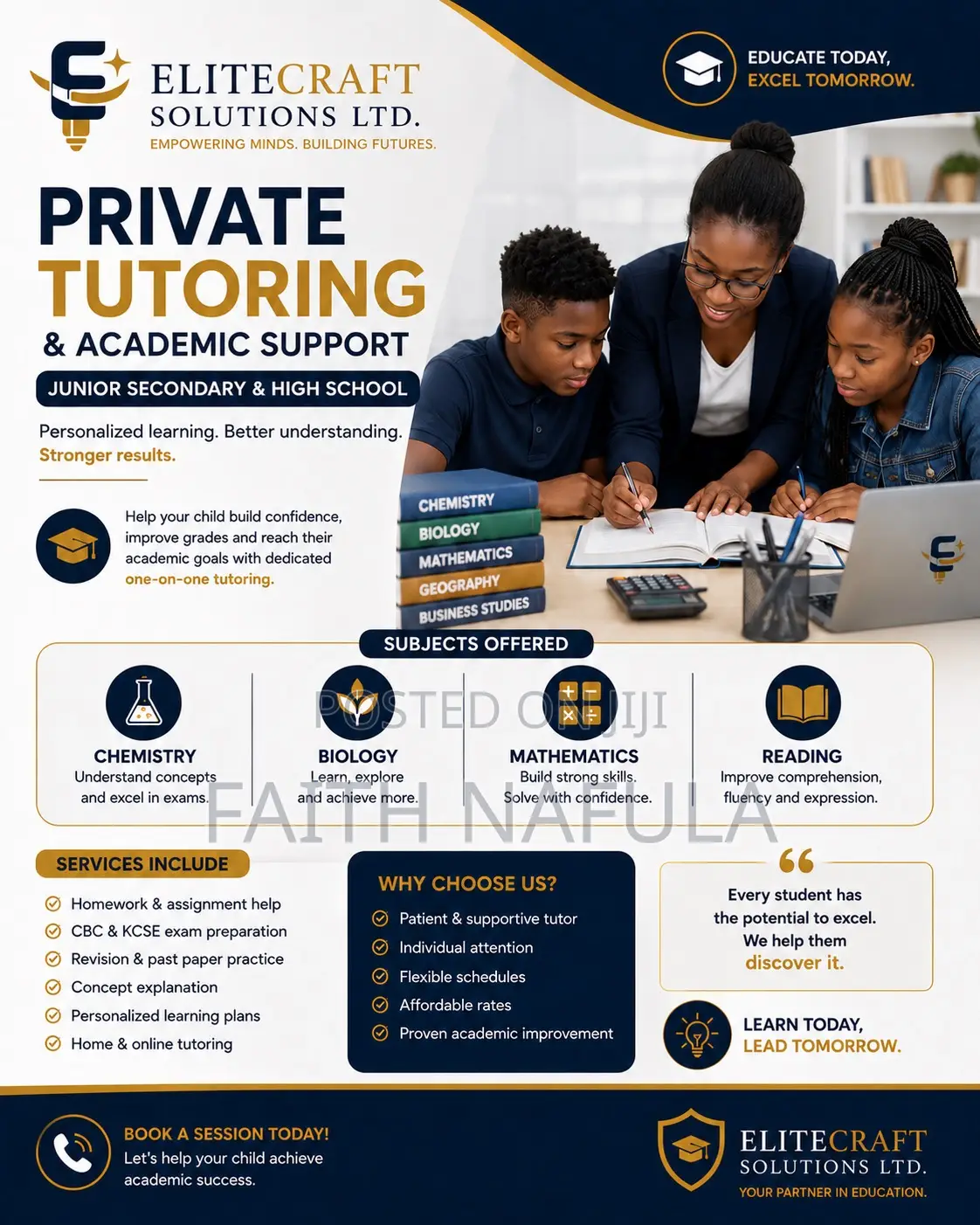  Private Tutoring Services | Junior Secondary High School