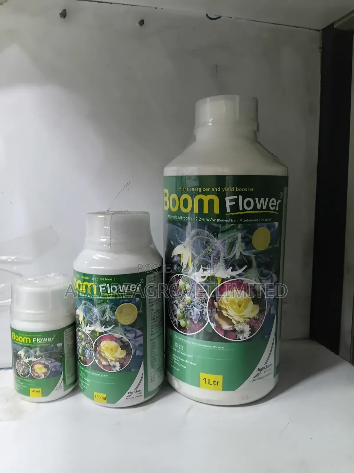 Boom Flower Fertilizer 50ml, 100ml, 250ml, 1litre