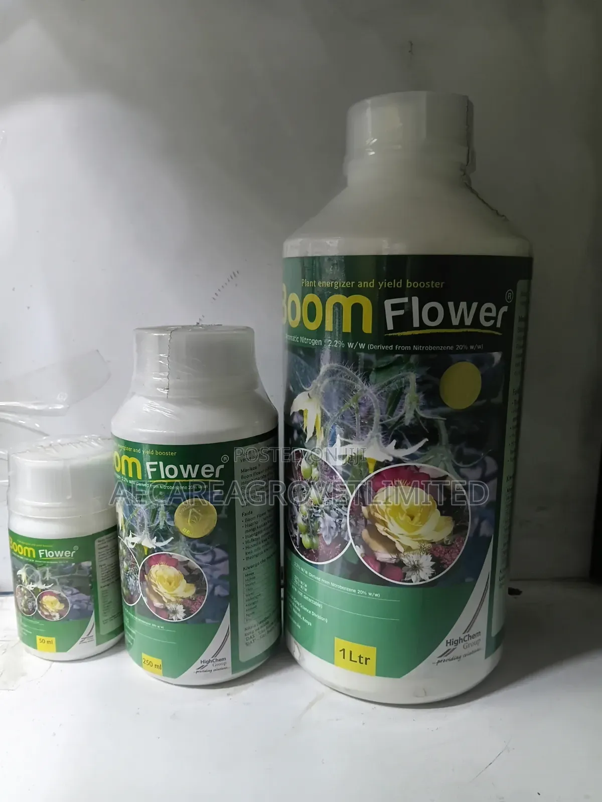 Boom Flower Fertilizer 50ml, 100ml, 250ml, 1litre
