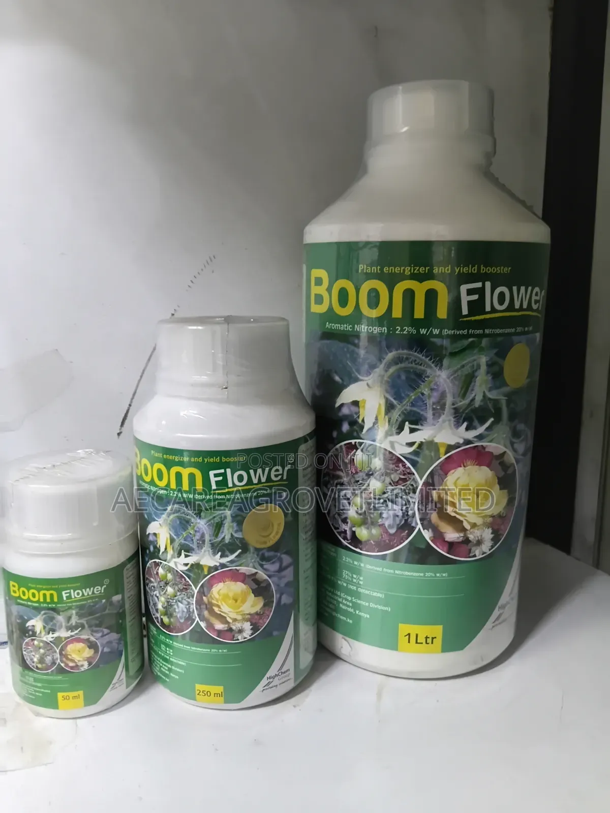 Boom Flower Fertilizer 50ml, 100ml, 250ml, 1litre