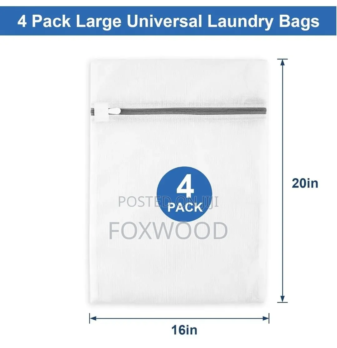*Big Multiple Use Mesh Laundry Bags 4pcs