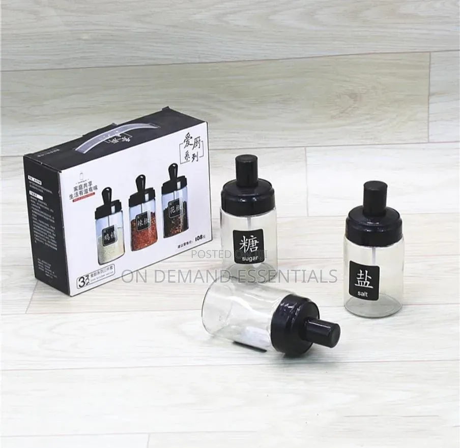 3Pcs Set of Spice Jars