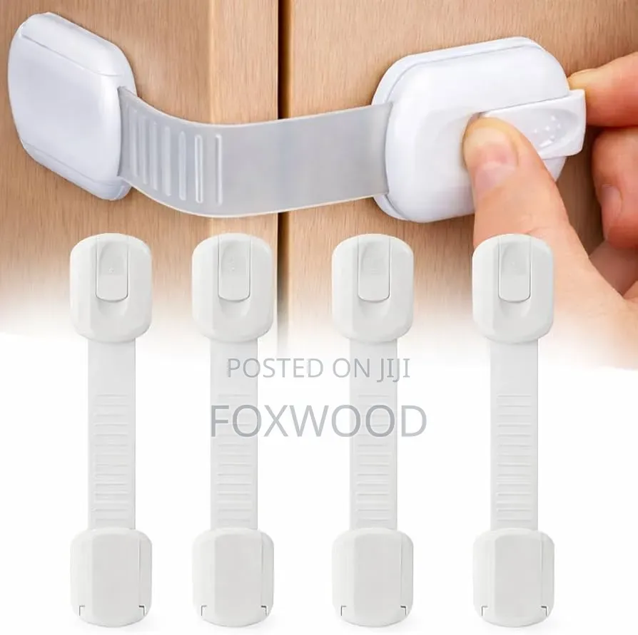 Child Safety Cabinet Locks (4 Pack) – Adjustable