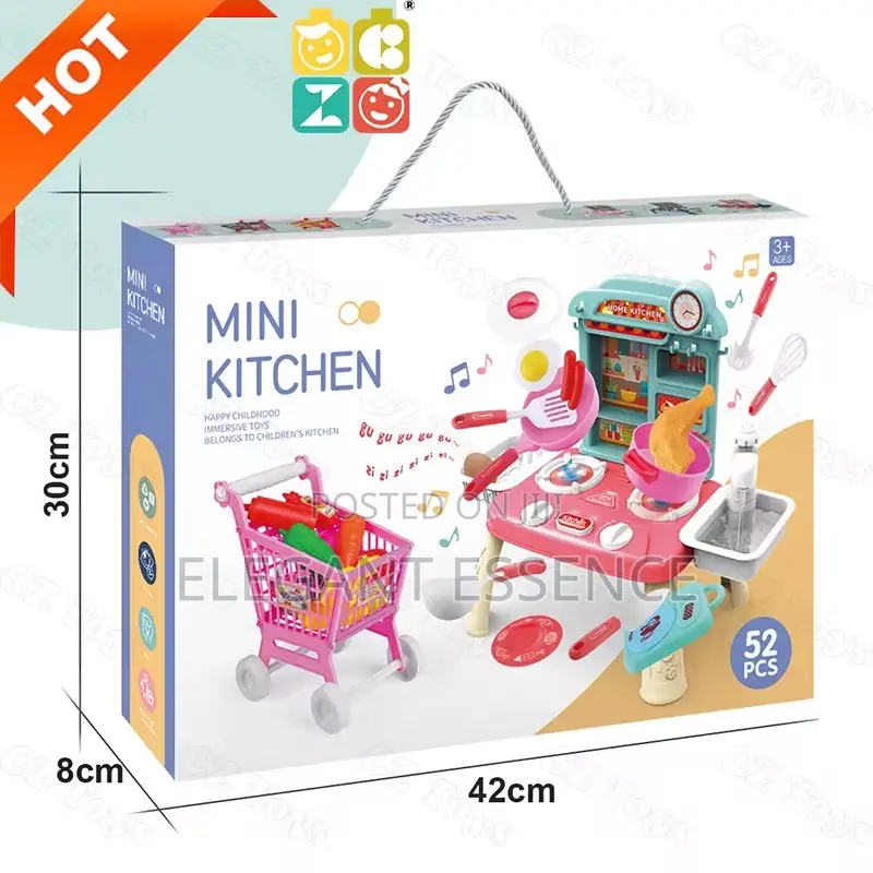 Pretend Play Kitchen Set Toys Plastic Kitchen Play Set Toy for Kids