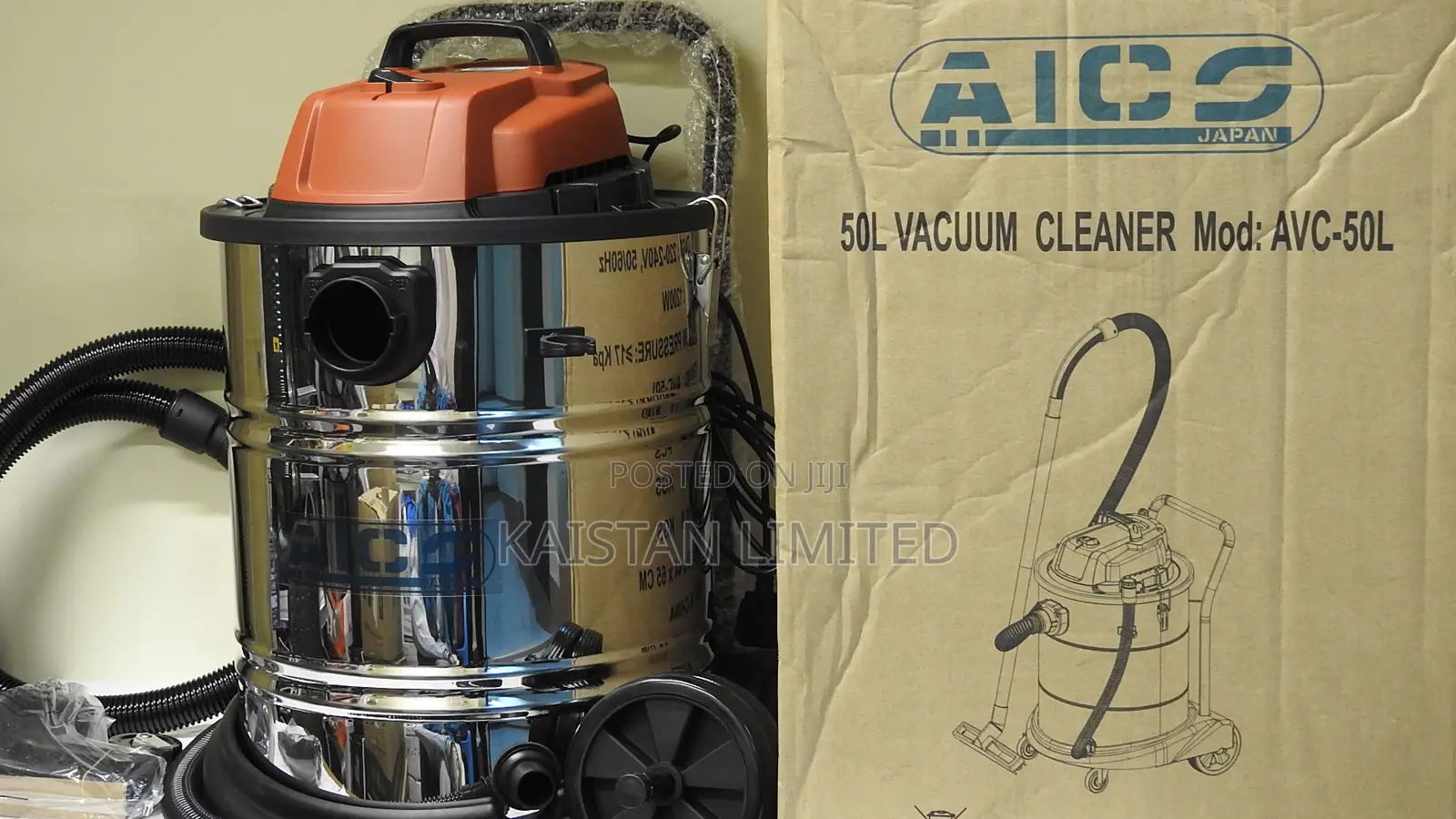 AICO Japan AVC-50L Wet and Dry Vacuum Cleaner 50 Liters. Cleaners