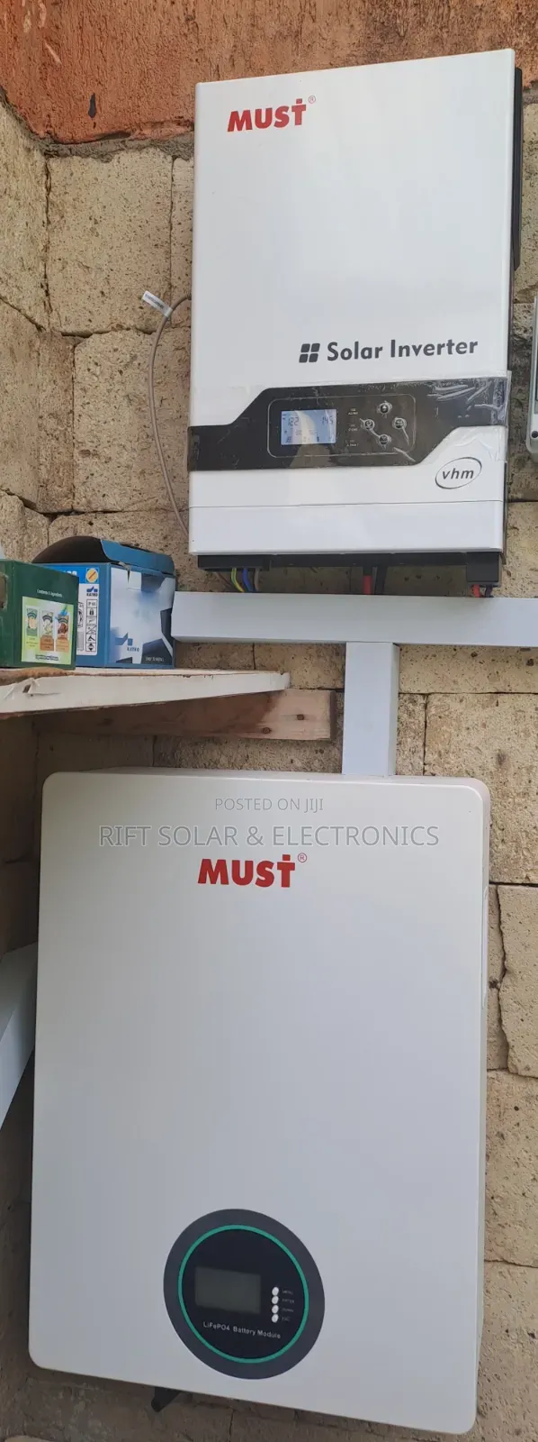 MUST 3.2kva - 24v Inverter 5.12kwh - 24v Lithium Ion Battery