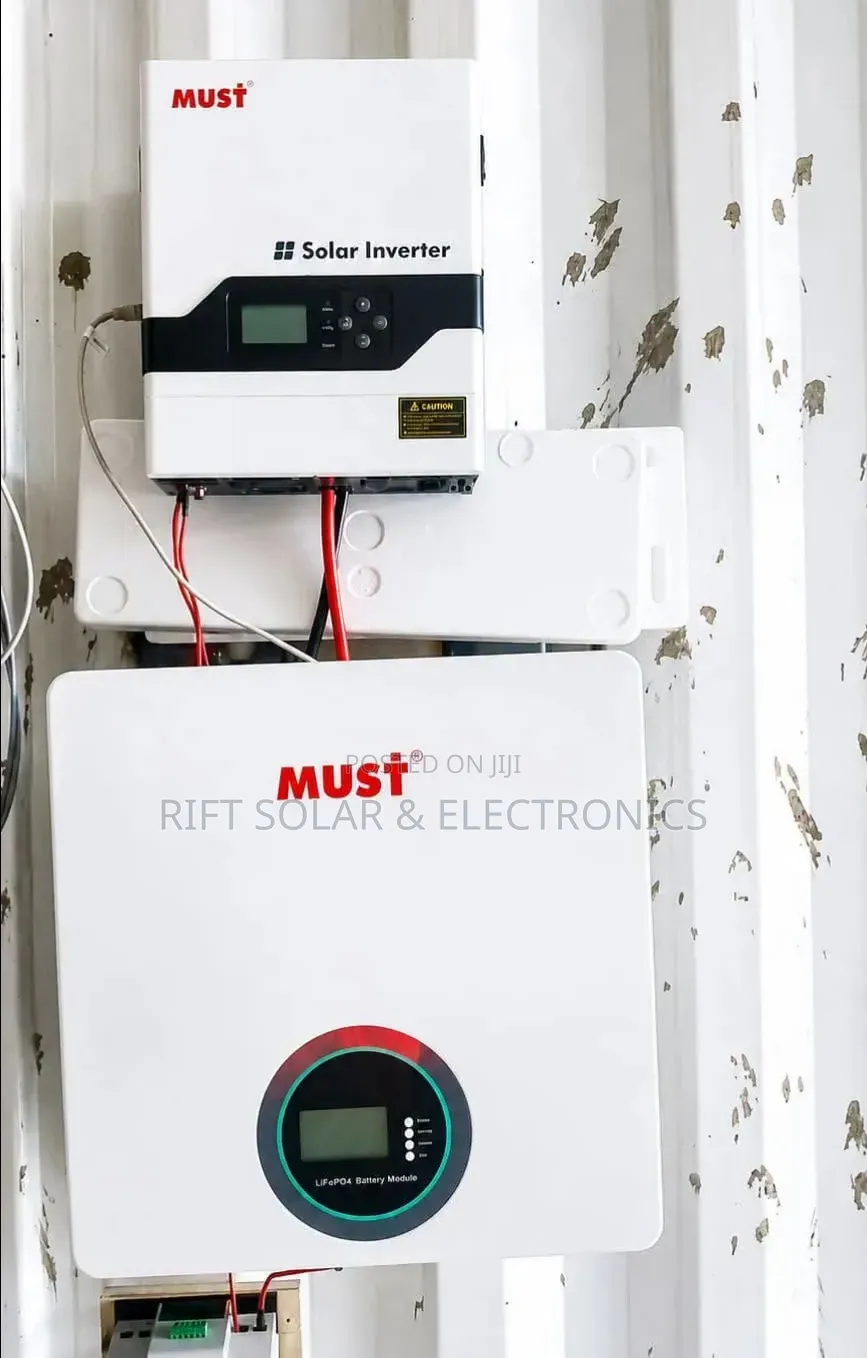 MUST 3.2kva - 24v Inverter 5.12kwh - 24v Lithium Ion Battery