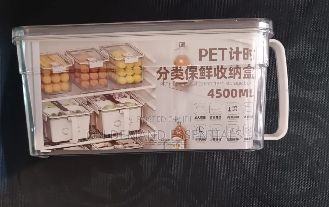 2 in 1 Acrylic Fridge Container 4.5 LTRS