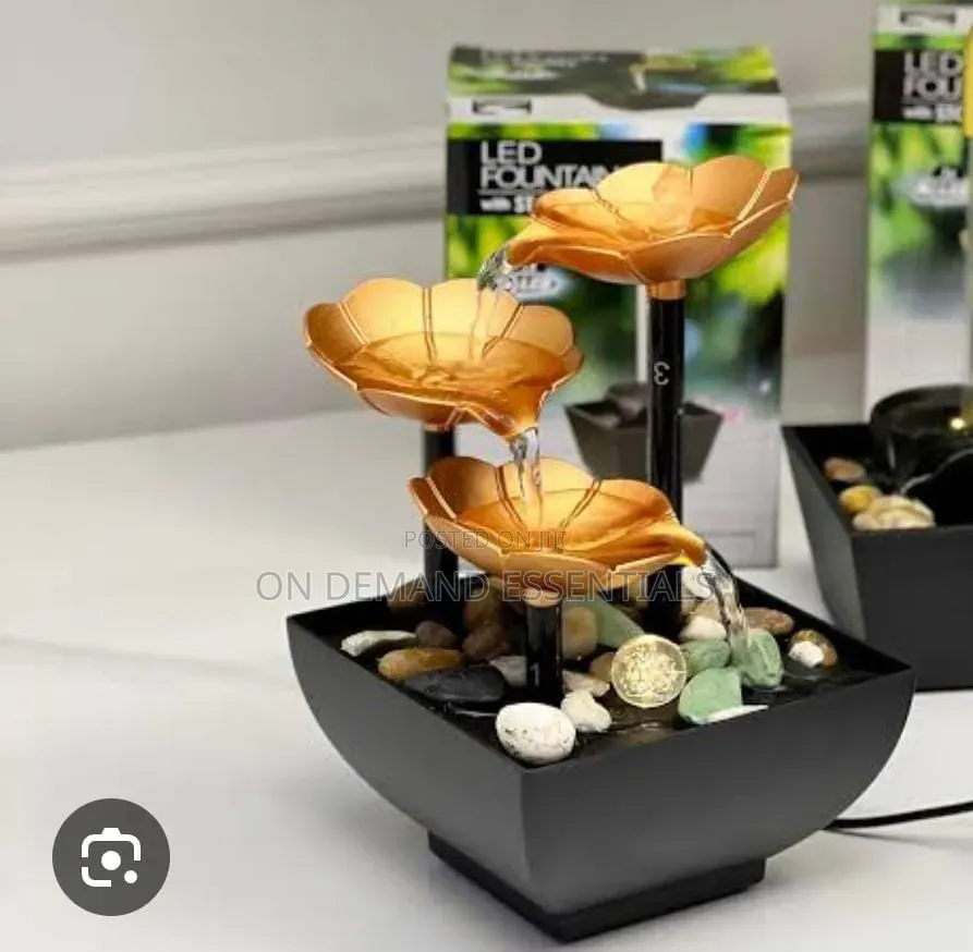 * LED Fountain With Stones, Desktop Waterfall Function