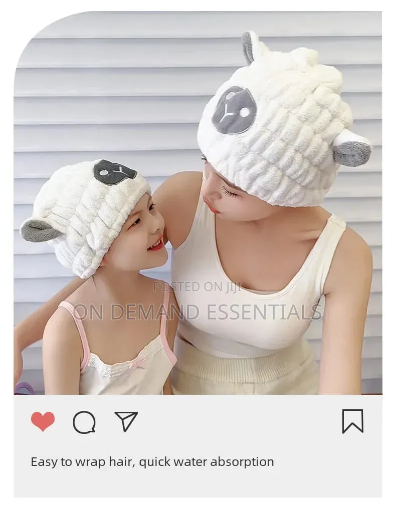 Cute Microfibre Quick Hair Drying Bath Towel