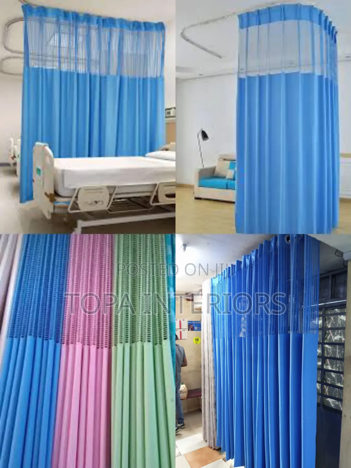 Airy Cubicle Curtains for Hospitals and Healthcare Privacy Partition